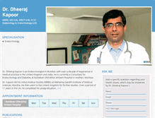 Tablet Screenshot of drdheerajkapoor.com